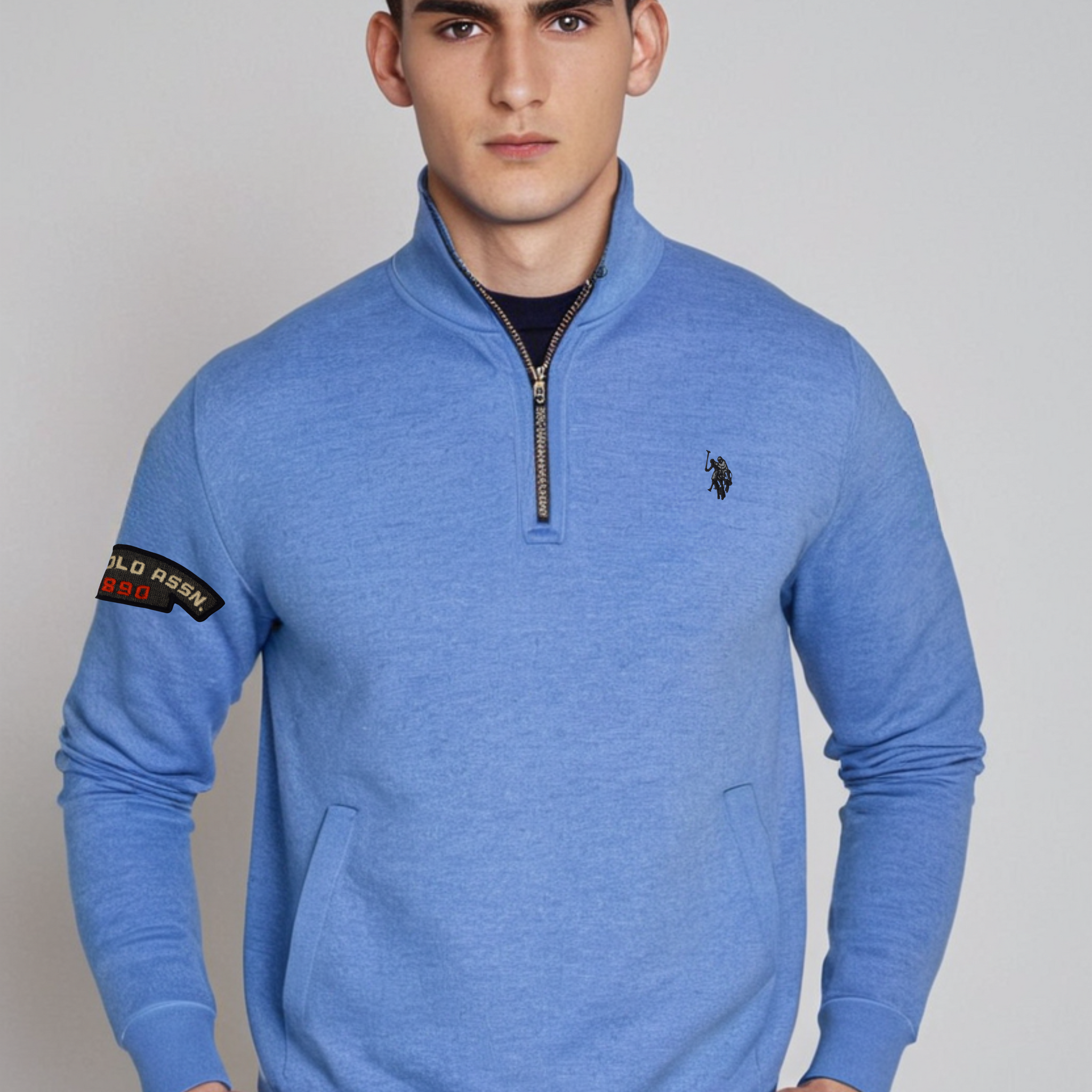 US Polo Assn Quarter Zip Sweat Shirt