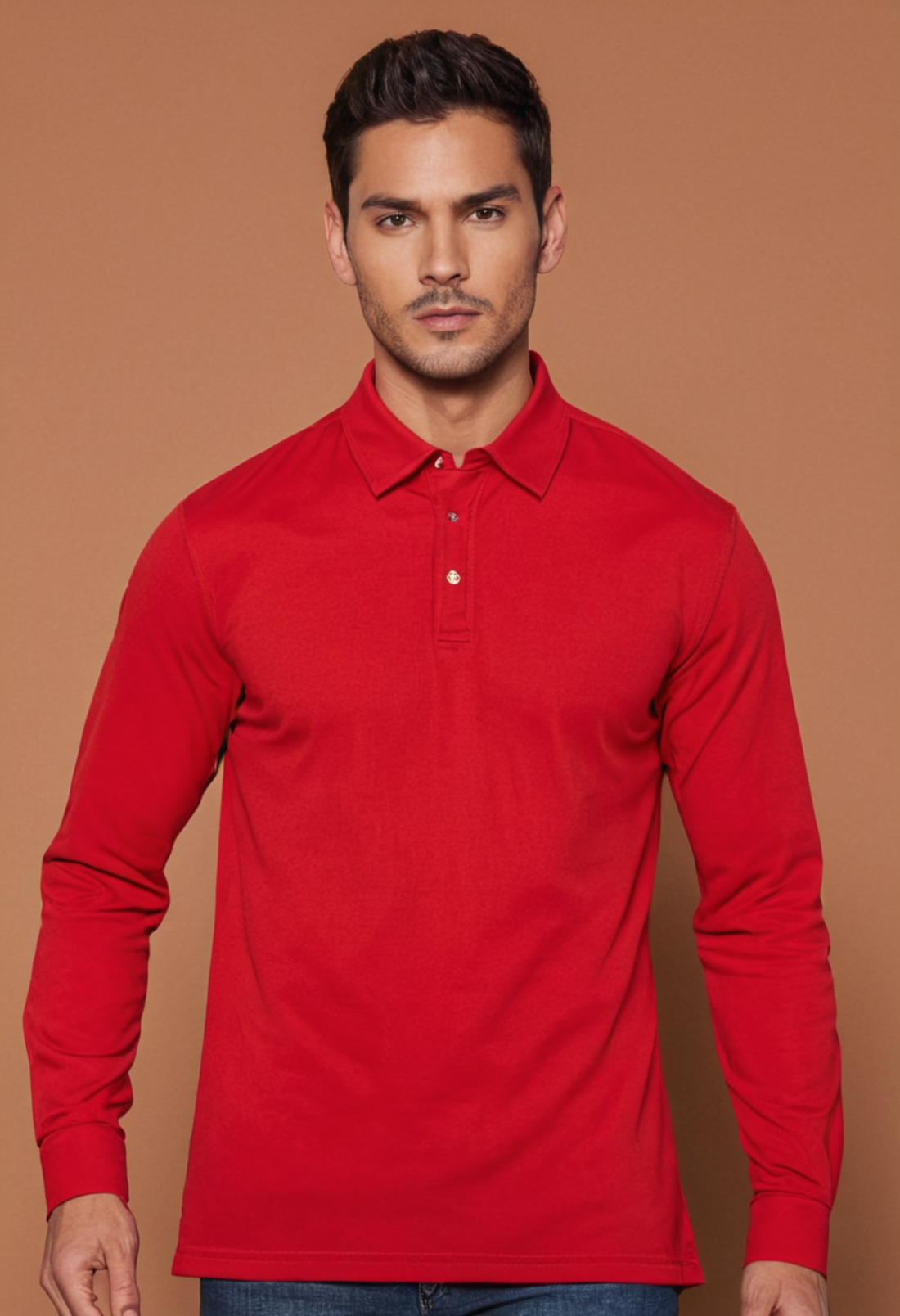 Dennis Men Long Sleeve Polo