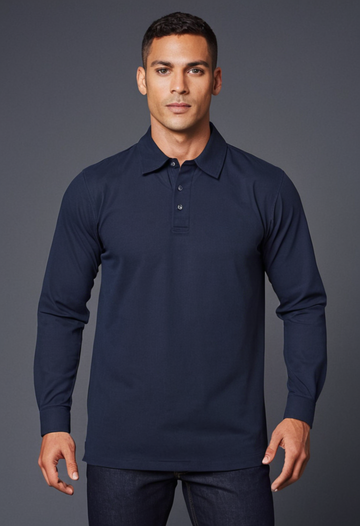 Cintas Men Long Sleeve Polo